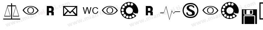 International Symbols 1字体转换
